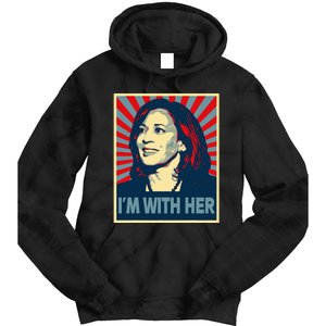 IM With Her Kamala Vote For 2024 President Kamalaharris Tie Dye Hoodie