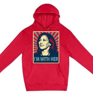 IM With Her Kamala Vote For 2024 President Kamalaharris Premium Pullover Hoodie