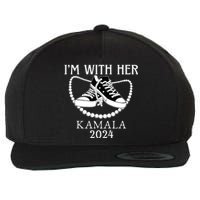 Im With Her Kamala Chucks And Pearls Election 2024 Wool Snapback Cap