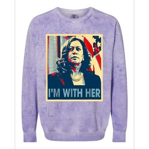 IM With Her Kamala Vote For 2024 President Kamalaharris Colorblast Crewneck Sweatshirt