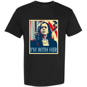 IM With Her Kamala Vote For 2024 President Kamalaharris Garment-Dyed Heavyweight T-Shirt