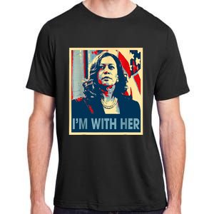 IM With Her Kamala Vote For 2024 President Kamalaharris Adult ChromaSoft Performance T-Shirt