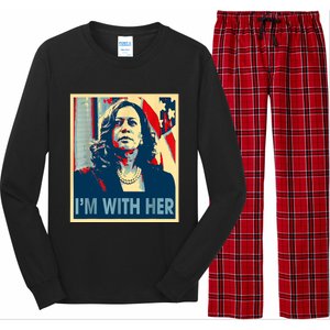 IM With Her Kamala Vote For 2024 President Kamalaharris Long Sleeve Pajama Set