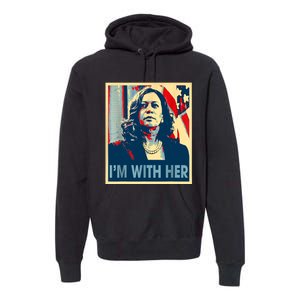 IM With Her Kamala Vote For 2024 President Kamalaharris Premium Hoodie