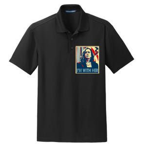 IM With Her Kamala Vote For 2024 President Kamalaharris Dry Zone Grid Polo