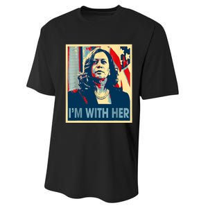 IM With Her Kamala Vote For 2024 President Kamalaharris Performance Sprint T-Shirt