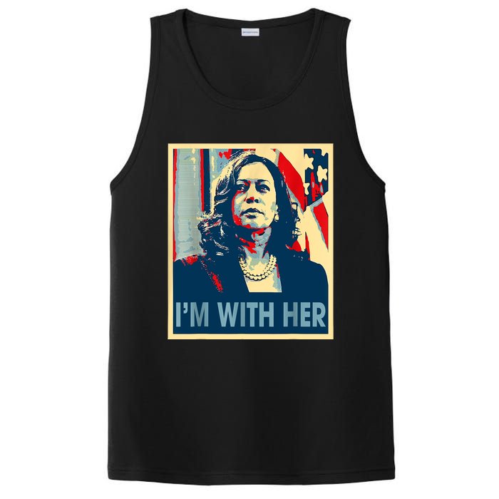 IM With Her Kamala Vote For 2024 President Kamalaharris PosiCharge Competitor Tank