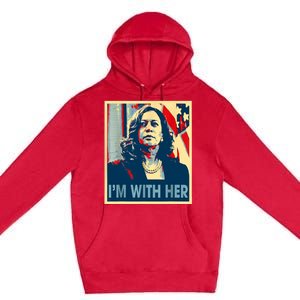 IM With Her Kamala Vote For 2024 President Kamalaharris Premium Pullover Hoodie