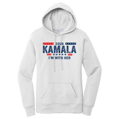 IM With Her Kamala Vote For 2024 President Kamalaharris Women's Pullover Hoodie