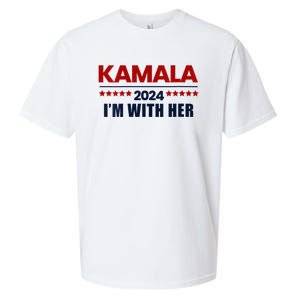 IM With Her Kamala Vote For 2024 President Kamala Harris V Neck Sueded Cloud Jersey T-Shirt