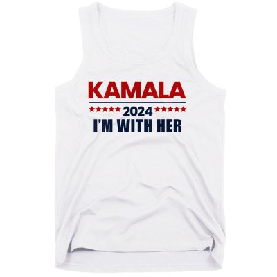 IM With Her Kamala Vote For 2024 President Kamala Harris V Neck Tank Top