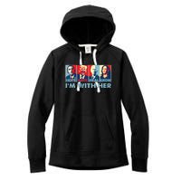 Im With Her Kamala Vote For 2024 President Kamalaharris Women's Fleece Hoodie