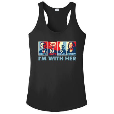 Im With Her Kamala Vote For 2024 President Kamalaharris Ladies PosiCharge Competitor Racerback Tank