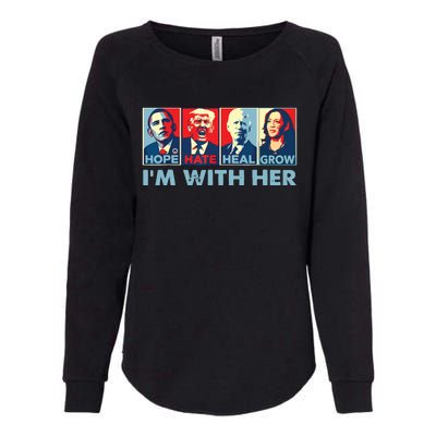 Im With Her Kamala Vote For 2024 President Kamalaharris Womens California Wash Sweatshirt