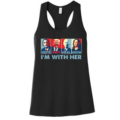 Im With Her Kamala Vote For 2024 President Kamalaharris Women's Racerback Tank