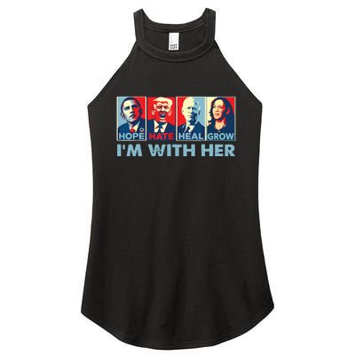 Im With Her Kamala Vote For 2024 President Kamalaharris Women's Perfect Tri Rocker Tank