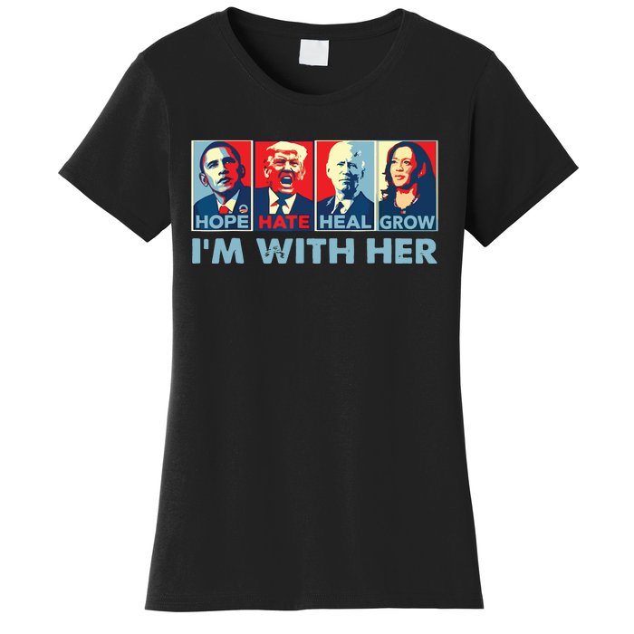 Im With Her Kamala Vote For 2024 President Kamalaharris Women's T-Shirt