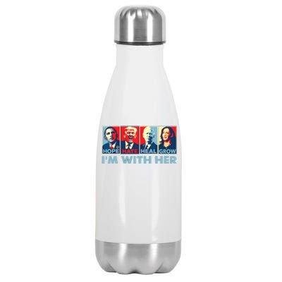 Im With Her Kamala Vote For 2024 President Kamalaharris Stainless Steel Insulated Water Bottle