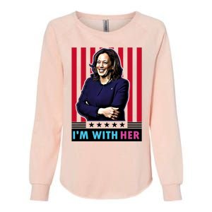 IM With Her Kamala Vote For 2024 President Kamala Harris Womens California Wash Sweatshirt