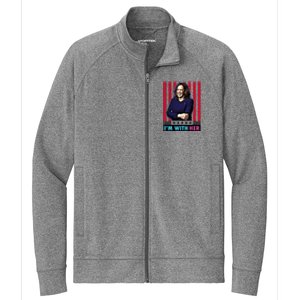 IM With Her Kamala Vote For 2024 President Kamala Harris Stretch Full-Zip Cadet Jacket