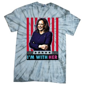 IM With Her Kamala Vote For 2024 President Kamala Harris Tie-Dye T-Shirt