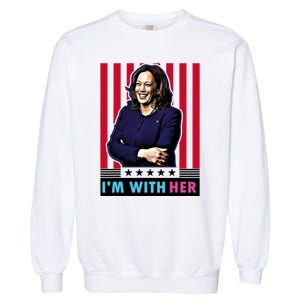 IM With Her Kamala Vote For 2024 President Kamala Harris Garment-Dyed Sweatshirt