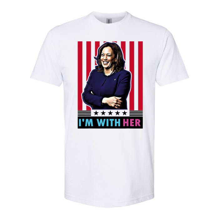 IM With Her Kamala Vote For 2024 President Kamala Harris Softstyle CVC T-Shirt