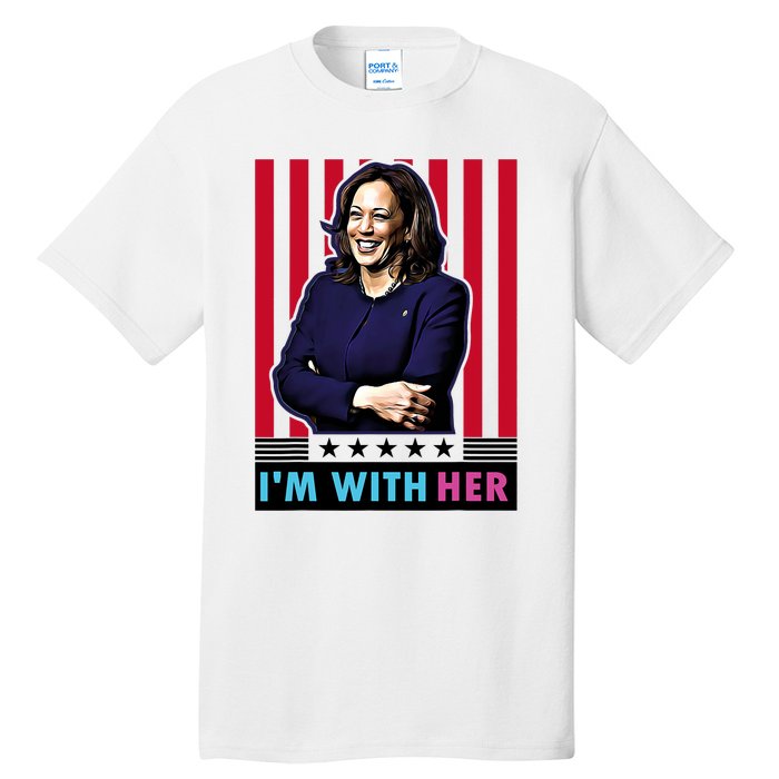 IM With Her Kamala Vote For 2024 President Kamala Harris Tall T-Shirt