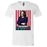 IM With Her Kamala Vote For 2024 President Kamala Harris V-Neck T-Shirt