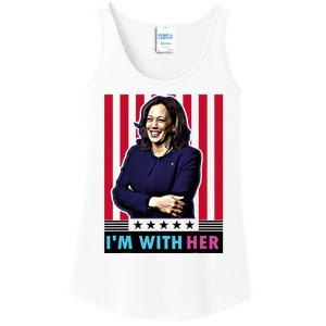 IM With Her Kamala Vote For 2024 President Kamala Harris Ladies Essential Tank