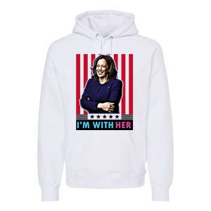 IM With Her Kamala Vote For 2024 President Kamala Harris Premium Hoodie