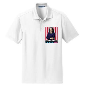 IM With Her Kamala Vote For 2024 President Kamala Harris Dry Zone Grid Polo