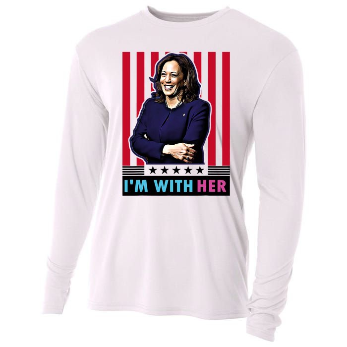 IM With Her Kamala Vote For 2024 President Kamala Harris Cooling Performance Long Sleeve Crew