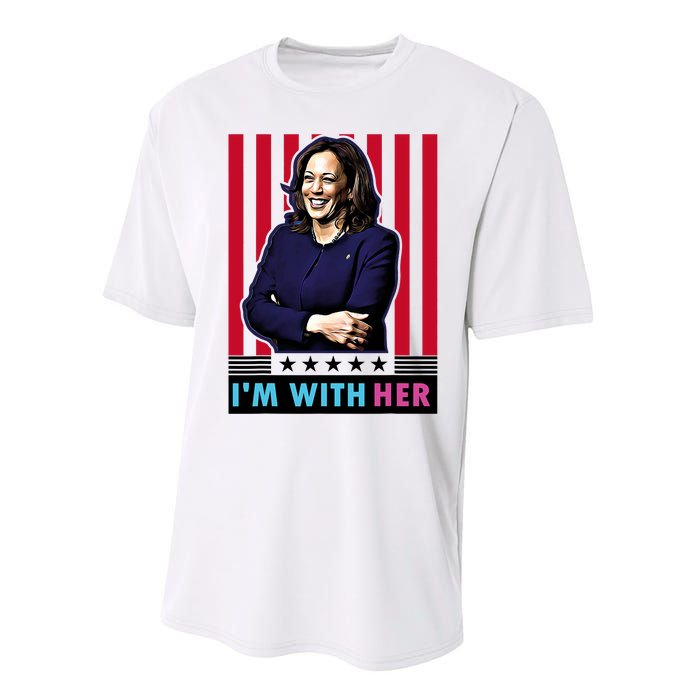 IM With Her Kamala Vote For 2024 President Kamala Harris Performance Sprint T-Shirt