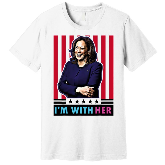 IM With Her Kamala Vote For 2024 President Kamala Harris Premium T-Shirt