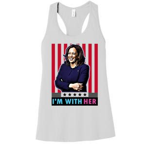 IM With Her Kamala Vote For 2024 President Kamala Harris Women's Racerback Tank