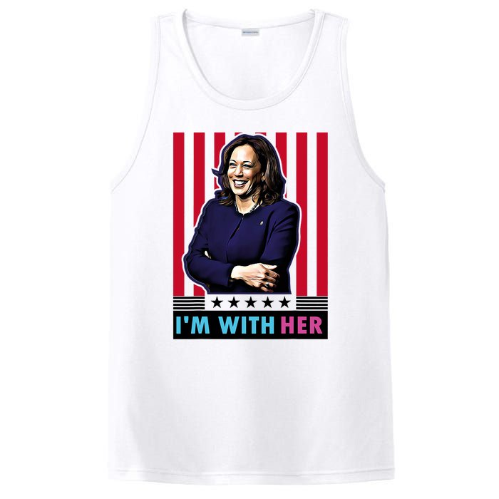 IM With Her Kamala Vote For 2024 President Kamala Harris PosiCharge Competitor Tank