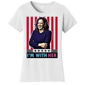 IM With Her Kamala Vote For 2024 President Kamala Harris Women's T-Shirt