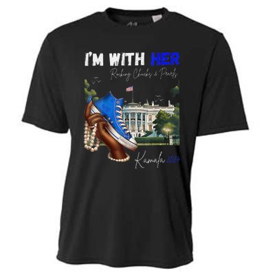 IM With Her Rocking Chucks & Pearls Kamala 2024 Cooling Performance Crew T-Shirt