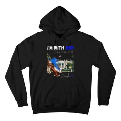 IM With Her Rocking Chucks & Pearls Kamala 2024 Hoodie