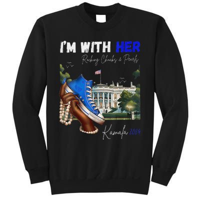 IM With Her Rocking Chucks & Pearls Kamala 2024 Sweatshirt