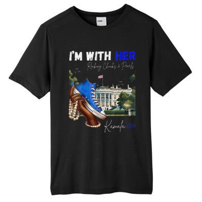 IM With Her Rocking Chucks & Pearls Kamala 2024 Tall Fusion ChromaSoft Performance T-Shirt