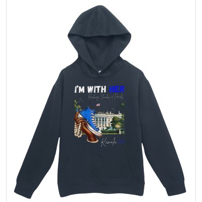 IM With Her Rocking Chucks & Pearls Kamala 2024 Urban Pullover Hoodie