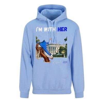 IM With Her Rocking Chucks & Pearls Kamala 2024 Unisex Surf Hoodie