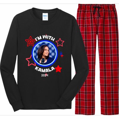 IM With Her Kamala Vote For 2024 President Kamala Harris Long Sleeve Pajama Set