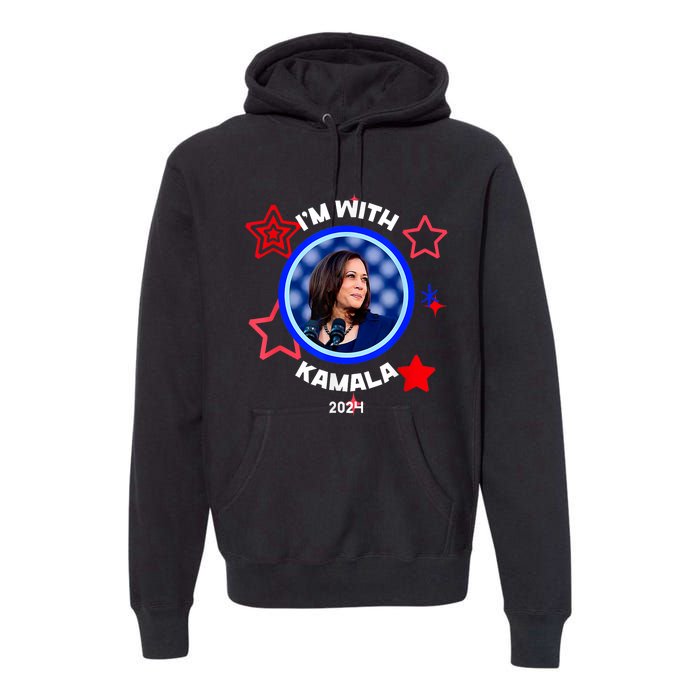 IM With Her Kamala Vote For 2024 President Kamala Harris Premium Hoodie