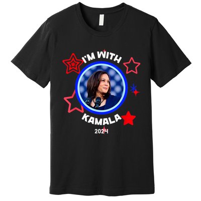 IM With Her Kamala Vote For 2024 President Kamala Harris Premium T-Shirt