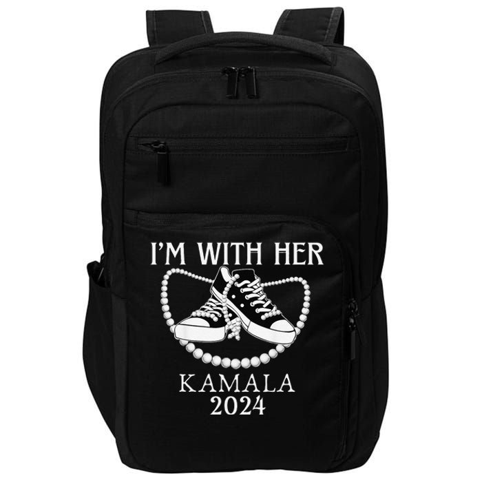 IM With Her Kamala Chucks And Pearls Election 2024 Impact Tech Backpack