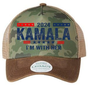 Im With Her Kamala Vote For 2024 President Kamala Harris Legacy Tie Dye Trucker Hat