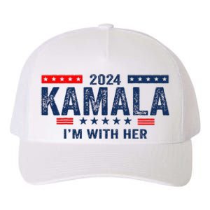 Im With Her Kamala Vote For 2024 President Kamala Harris Yupoong Adult 5-Panel Trucker Hat